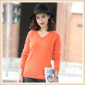 Women′s Fashion Pure Color 100% Cashmere Sweater